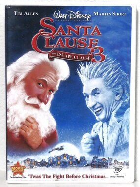 Walt Disney SANTA CLAUSE 3 the ESCAPE CLAUSE DVD Tim Allen, Martin Short